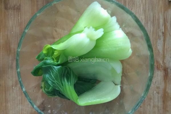 香菇油菜素米粉的做法图解4