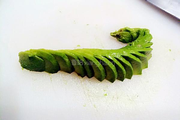 牛油果玫瑰花#甜点的做法图解8