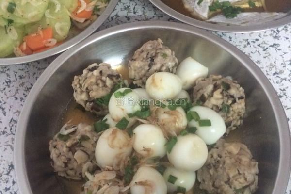 鹌鹑蛋肉丸(自创)的做法图解7