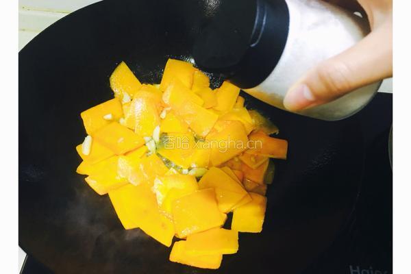 清炒南瓜片的做法图解3