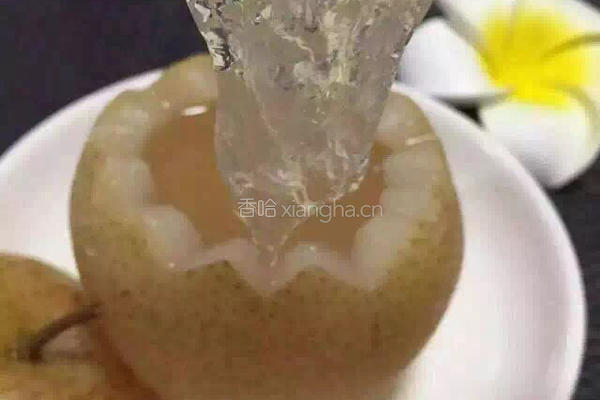 雪梨炖燕窝的做法图解7