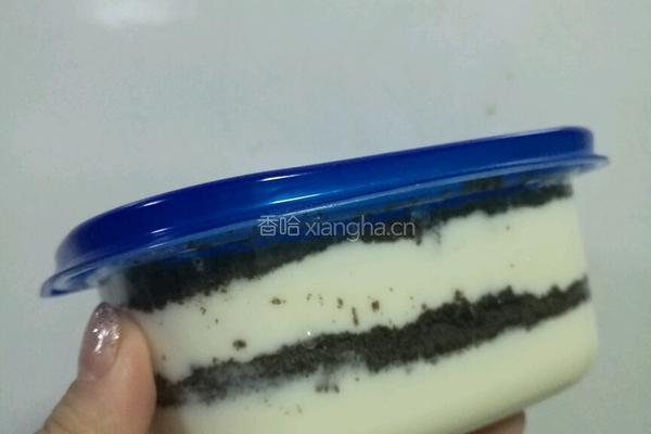 豆腐酸奶奥利奥盒子的做法图解6