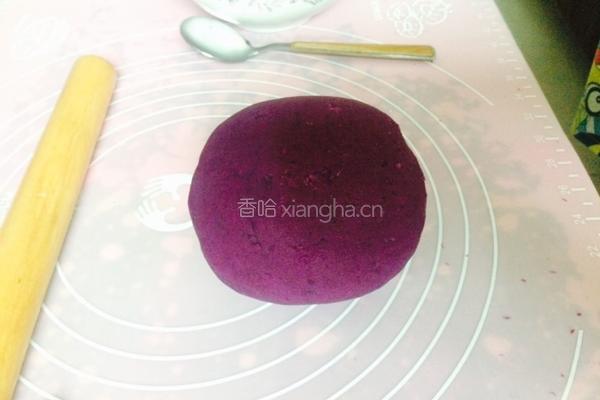 紫薯包子的做法图解1