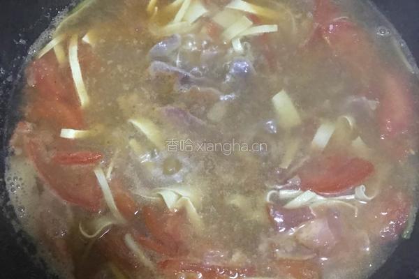 番茄肉片汤的做法图解5