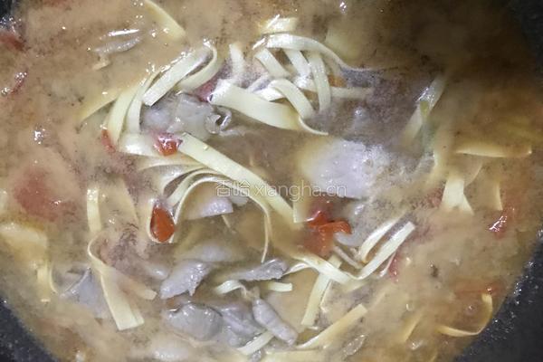 番茄肉片汤的做法图解6