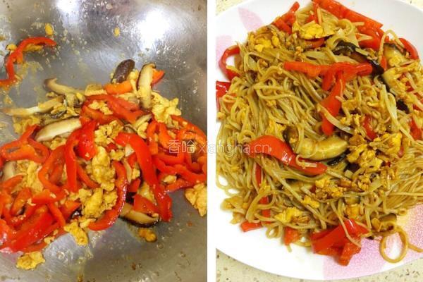 红烧肉盖炒面的做法图解3