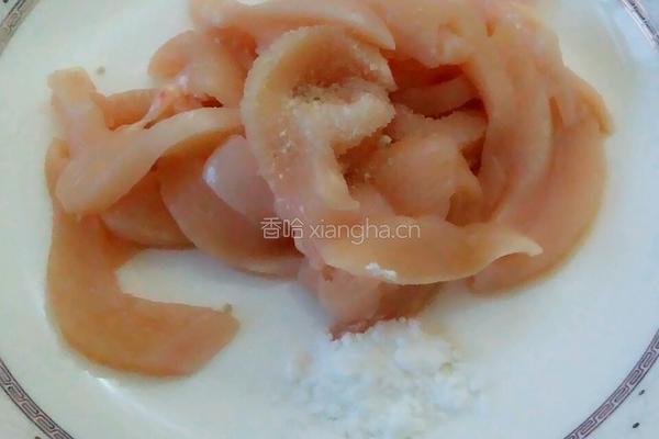 芦笋滑鸡柳的做法图解3