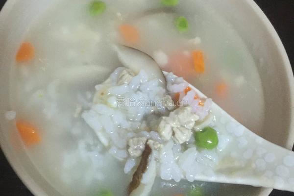 香菇杂蔬瘦肉粥的做法图解4