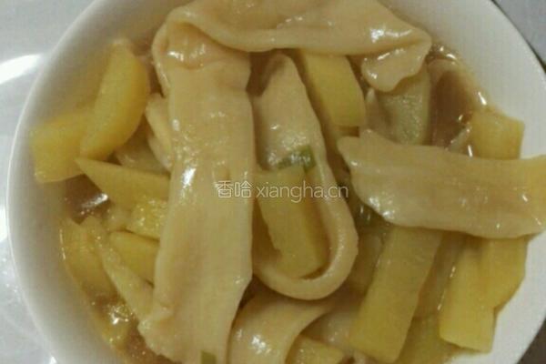 土豆抻面的做法图解8