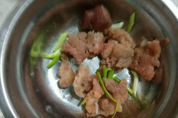 木耳菜花小炒肉的做法图解5