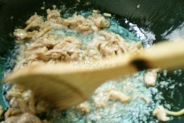 蒜苔炒肉的做法图解4