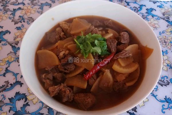 萝卜炖牛肉的做法图解4