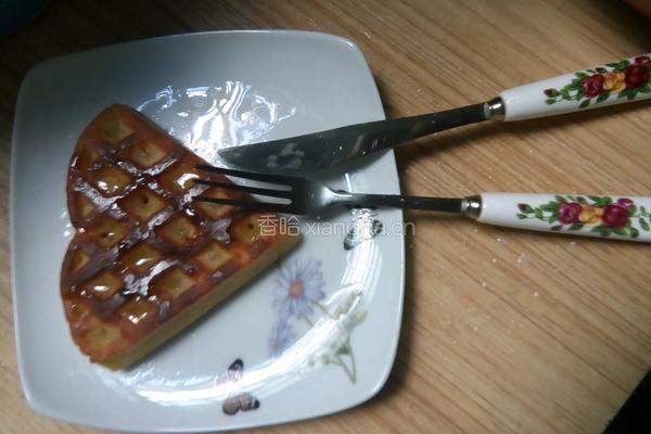 葡萄干原味华夫饼 平底锅版的做法图解4