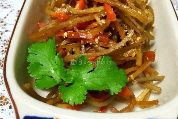 和风牛蒡料理的做法图解2
