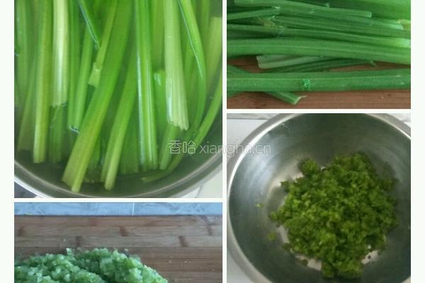 芹菜肉馅锅贴的做法图解3