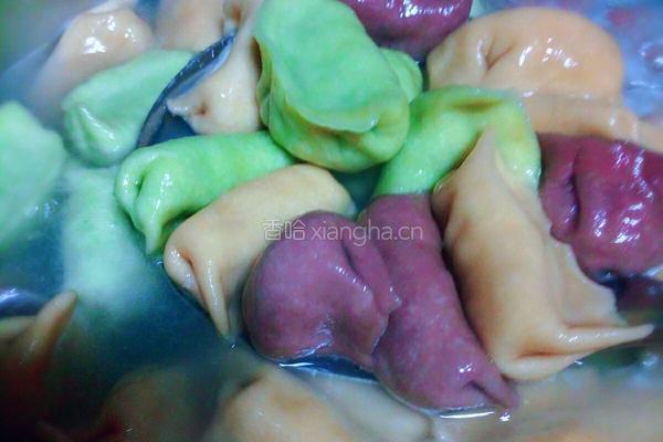 多彩饺子的做法图解7