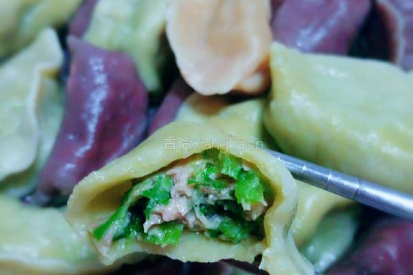 多彩饺子的做法图解8