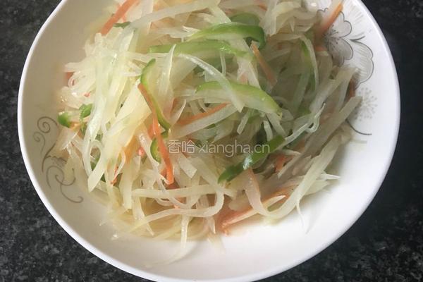 土豆丝菠菜煎饼的做法图解6