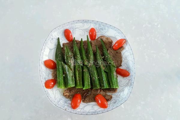 香煎牛肉秋葵的做法图解11