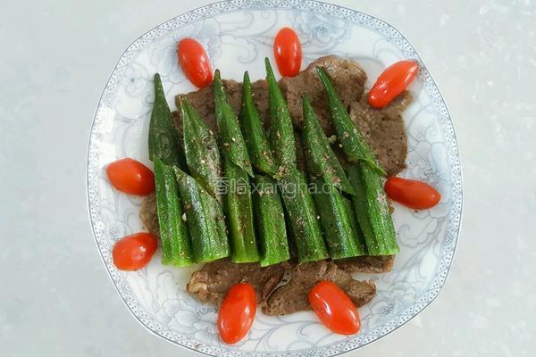 香煎牛肉秋葵的做法图解10