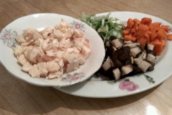 香菇鸡肉粥的做法图解4