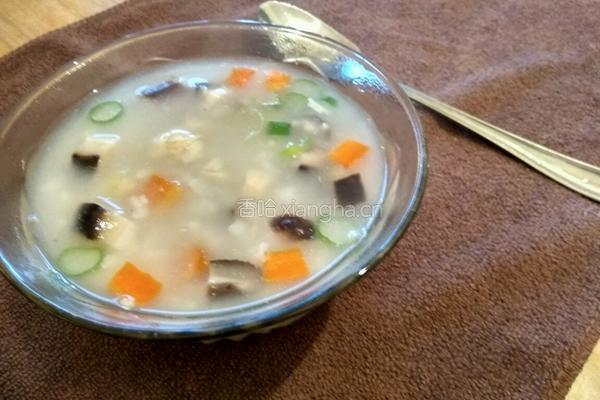 香菇鸡肉粥的做法图解6