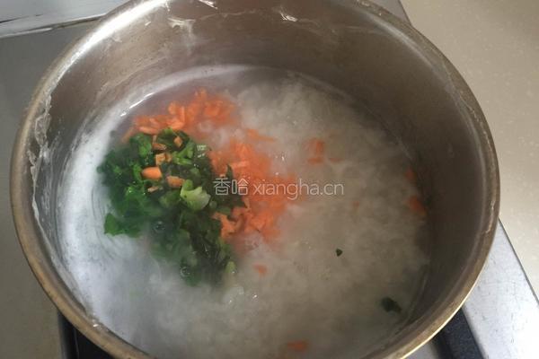 菠菜大米粥的做法图解6