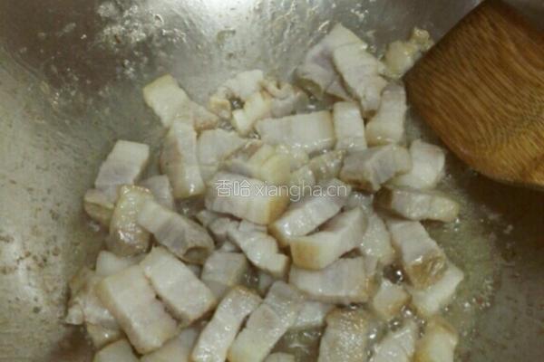咸肉煸豆角的做法图解3