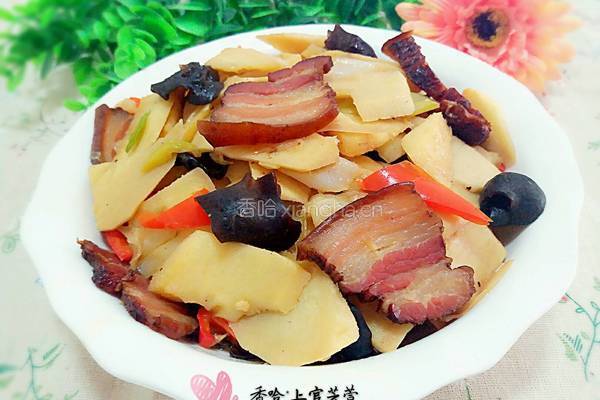 毛笋烧腊肉的做法图解10
