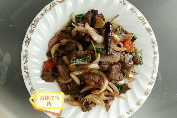 香辣驼鸟肉