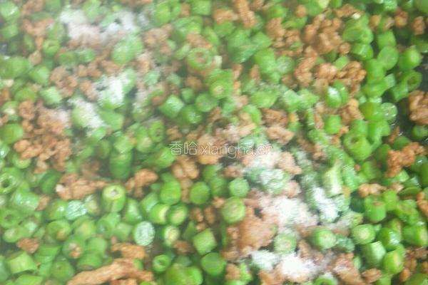 豆角肉末炒饭的做法图解6