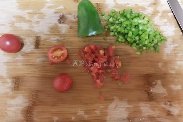 饺子皮鲜虾披萨的做法图解2