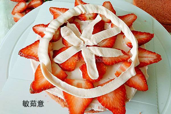 草莓裸蛋糕的做法图解5
