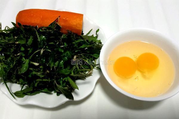 苦麻菜炒鸡蛋的做法图解1