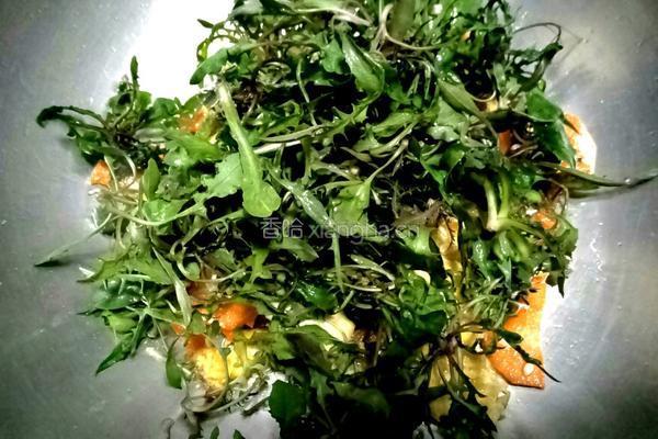 苦麻菜炒鸡蛋的做法图解6
