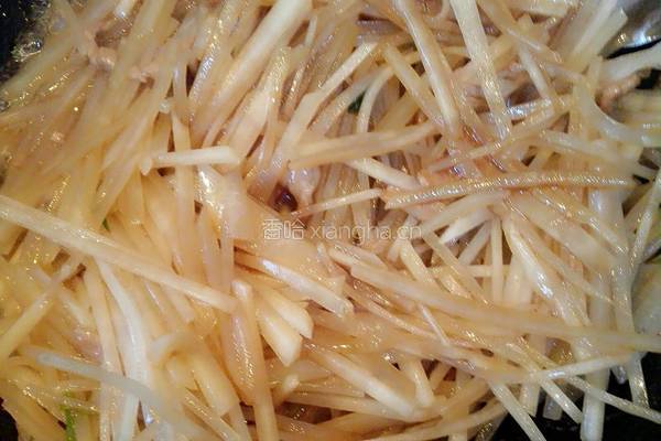 土豆丝炒肉的做法图解6
