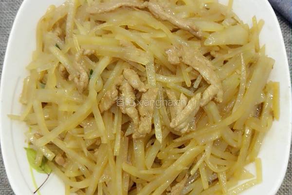 土豆丝炒肉的做法图解8