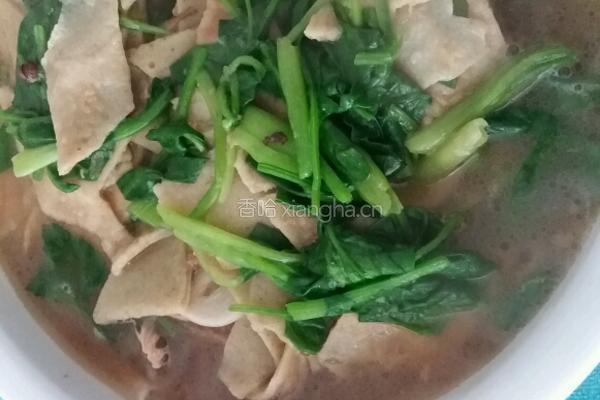 咯吱菠菜汤的做法图解7