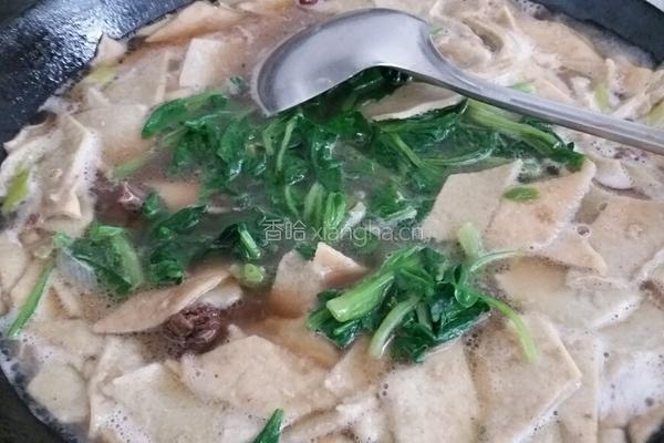 咯吱菠菜汤的做法图解6