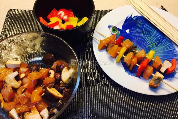 烤鸡肉串的做法图解7