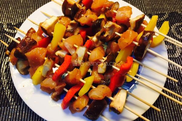 烤鸡肉串的做法图解8