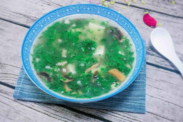 荠菜春笋豆腐羹