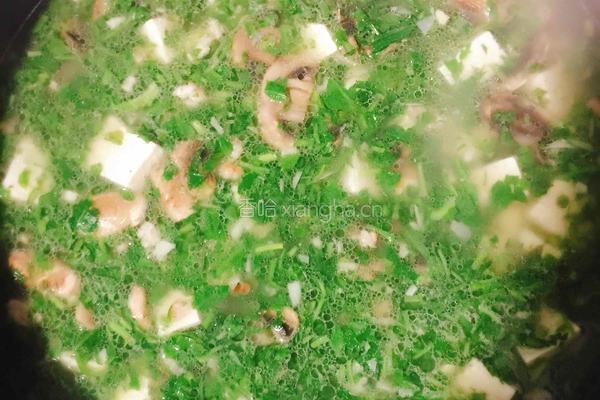 荠菜春笋豆腐羹的做法图解7
