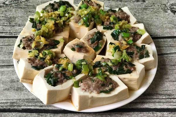 豆腐酿肉的做法图解11