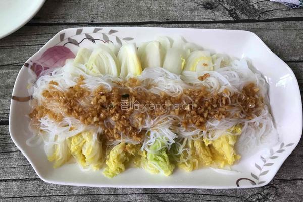 娃娃菜蒸粉丝的做法图解11