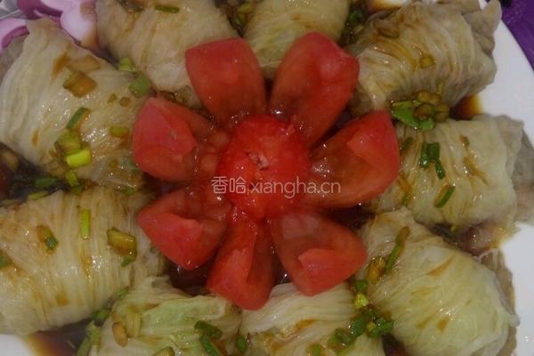 白菜肉卷的做法图解7