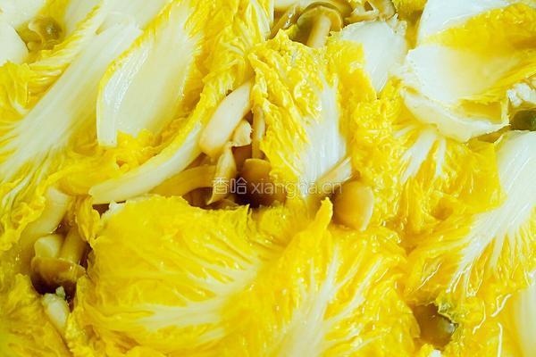 豆腐白菜蟹味菇汤的做法图解5