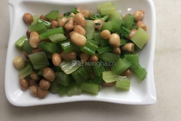 五香芹菜花生米的做法图解4