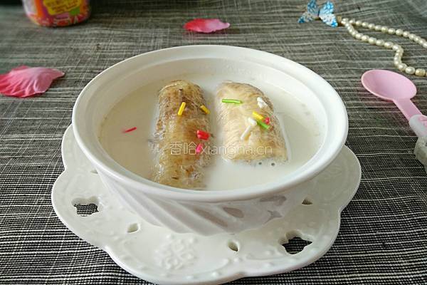 香蕉炖奶（微波炉版）的做法图解4