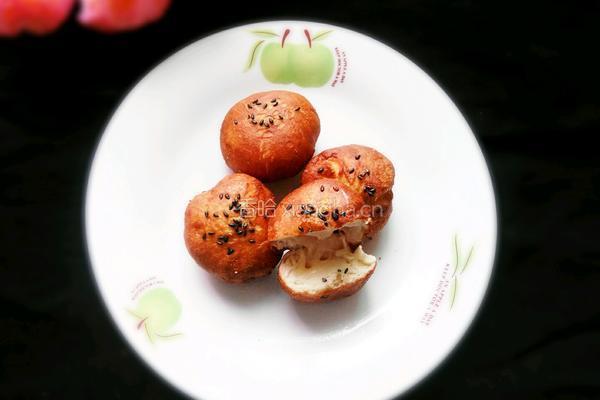 黑芝麻奶烙团子的做法图解13